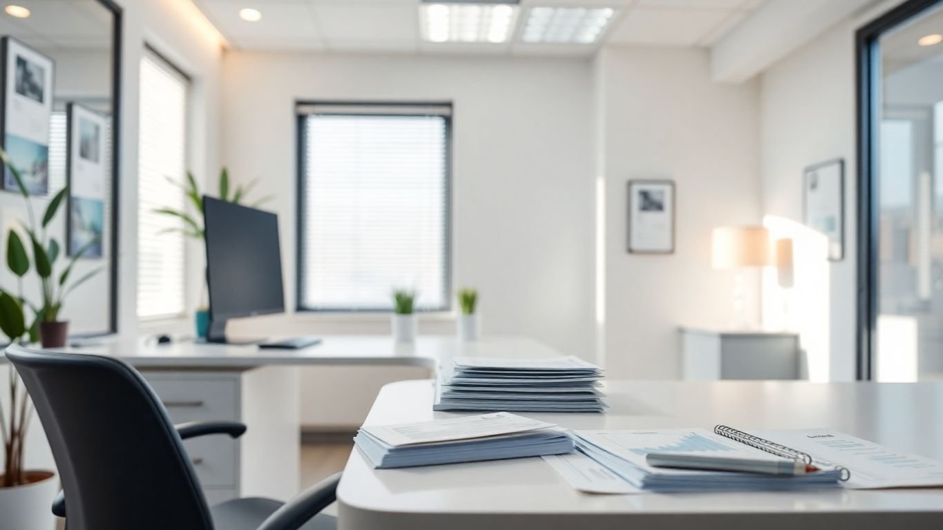 Newport Beach dental office finances with professional accounting imagery.